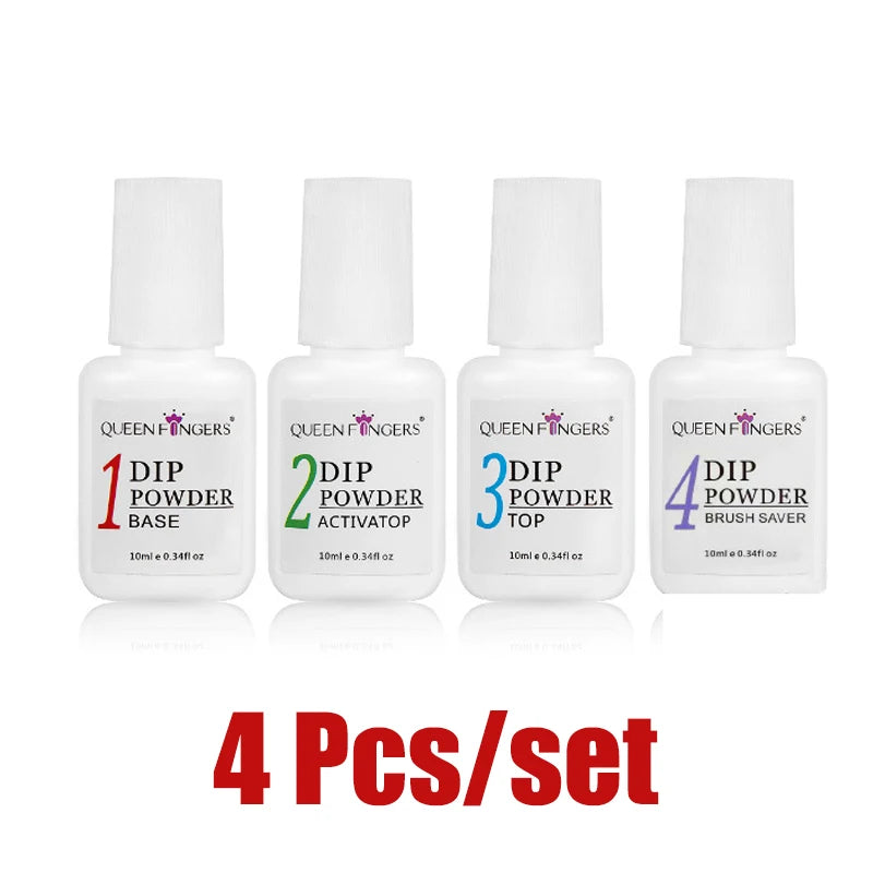 Complete Nail Kit Base, Activator, Top Coat & Brush Saver for 2026 Looks!, Long-Lasting, Chip-Free Nails DIY Dipping Powder 2026 Edition!, Salon-Perfect Nails at Home 1-4pcs Dipping Powder System 2026 Style!