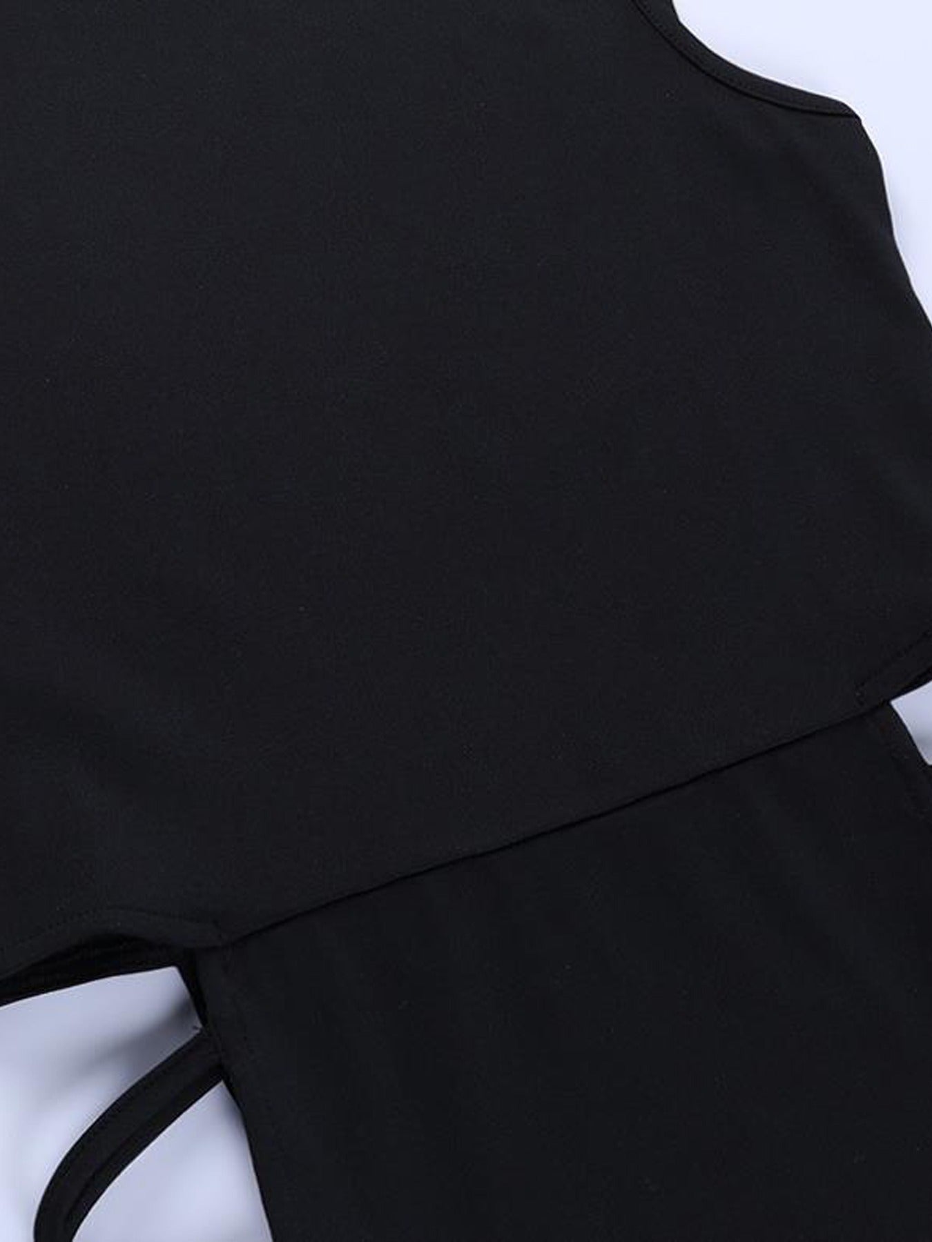 Sexy Hollow Out High Split Sleeveless Dress, Flirty, Bold & Elegant High Neck Hollow-Out Dress for Women, Flirty, Bold & Elegant  High Neck Hollow-Out Dress for Women ,Solid Sleeveless High Neck Dress