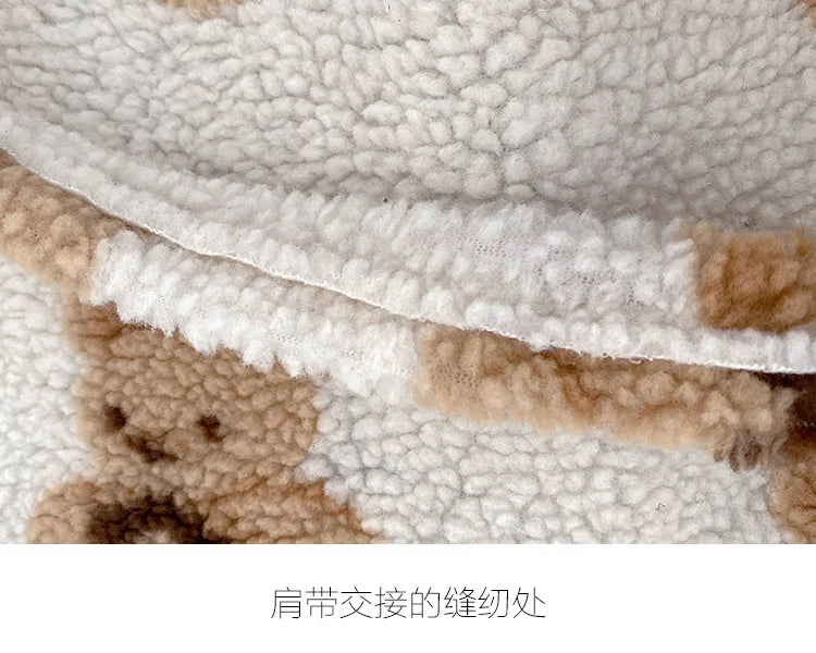 Plush Bear Shoulder Bag Soft, Cute & Ultra Trendy , Premium Large Capacity Plush Tote  Fashionable, Fun & Practical