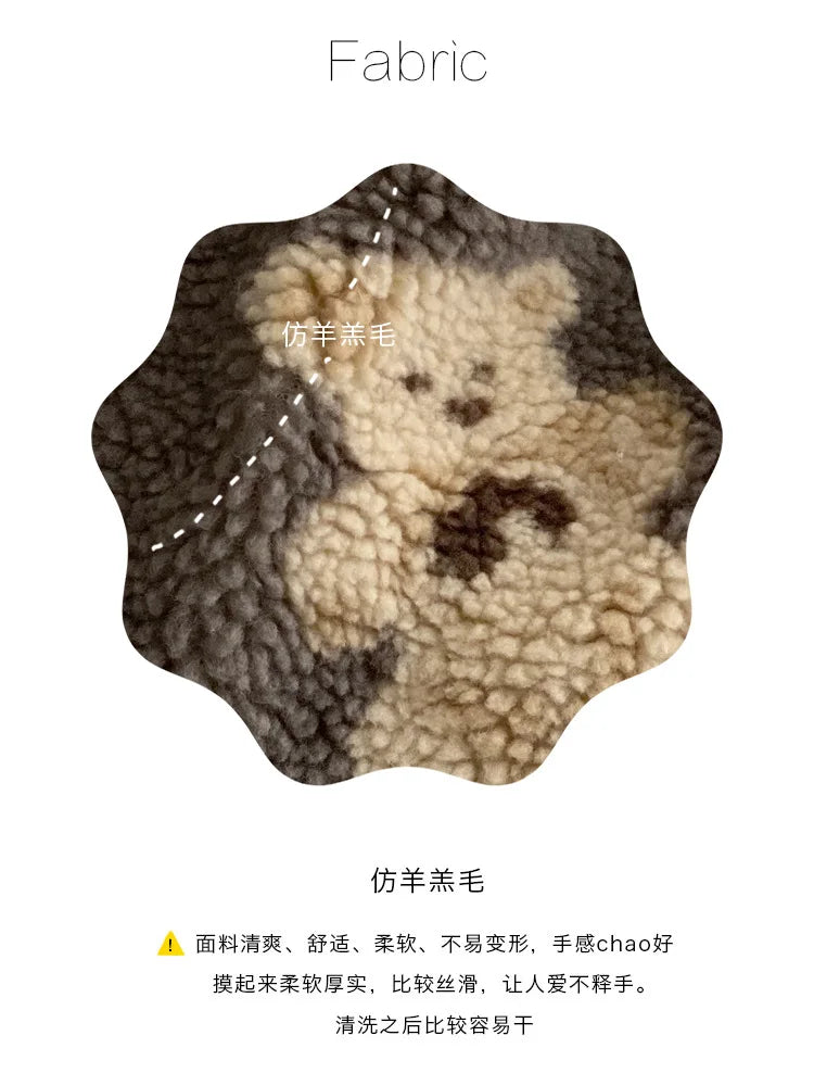 Plush Bear Shoulder Bag Soft, Cute & Ultra Trendy , Premium Large Capacity Plush Tote  Fashionable, Fun & Practical