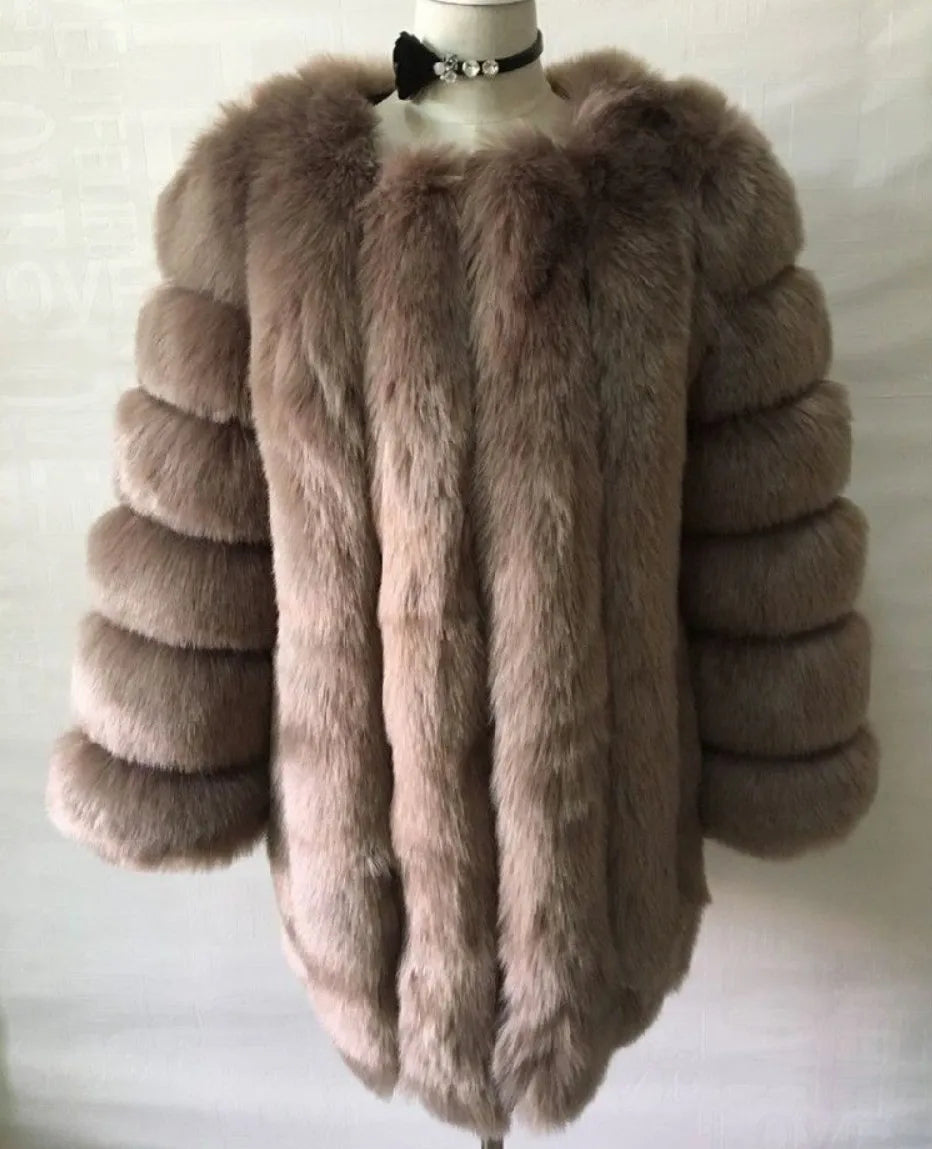 Y2k Faux Fur Jackets for Women Long Puff Sleeve Women Coat Solid Short Warmth Punk Outerwear Clause Ladies Elegant Streetwear