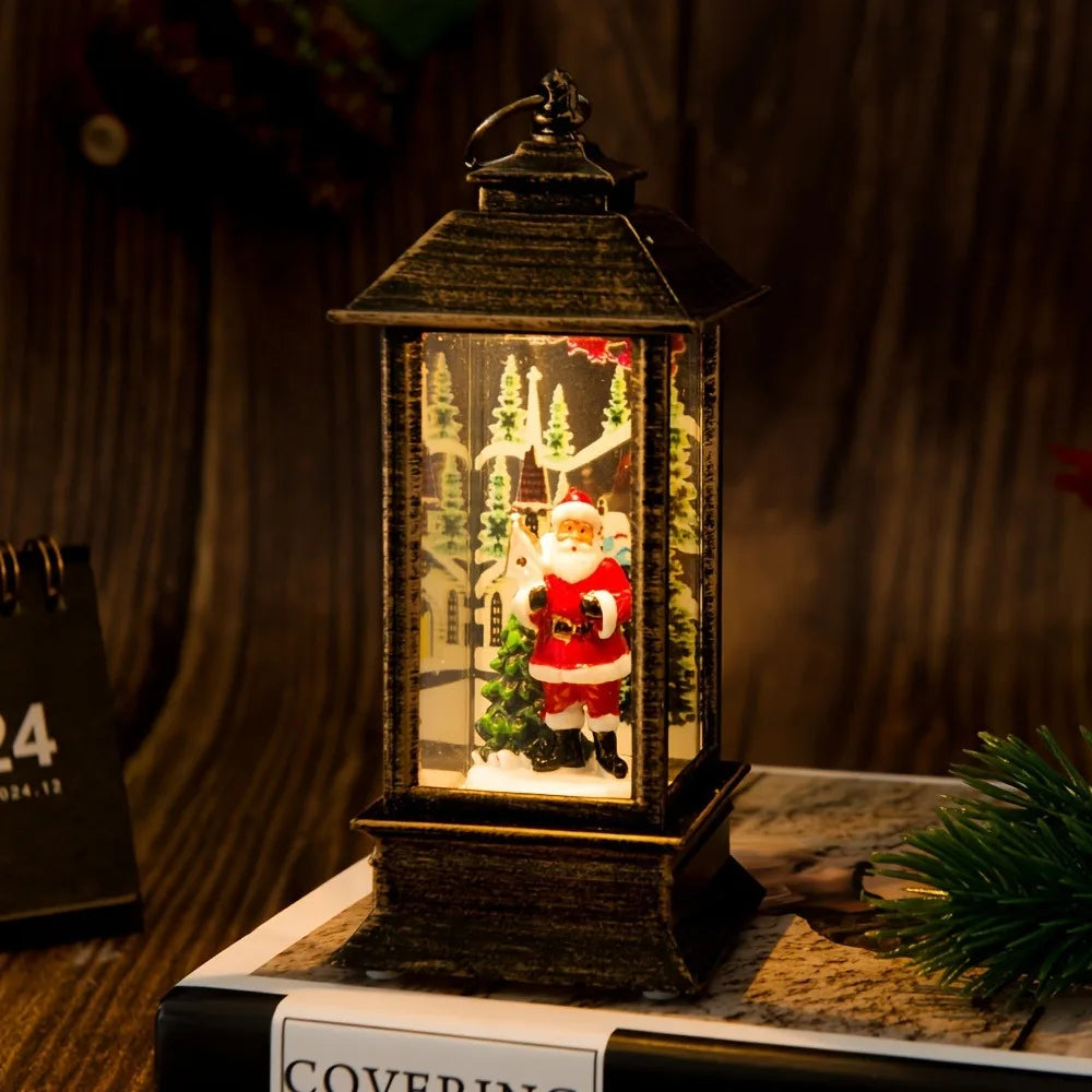 Christmas Little Night Lamp LED Lantern!, Perfect Holiday Lamp for Home & Garden!,✨ “Light Up Your Christmas Magic Indoor & Outdoor LED Lantern, Festive Little LED Night Lamp!