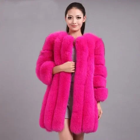 Y2k Faux Fur Jackets for Women Long Puff Sleeve Women Coat Solid Short Warmth Punk Outerwear Clause Ladies Elegant Streetwear