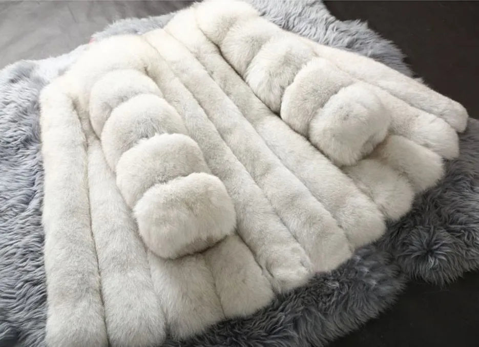 Y2k Faux Fur Jackets for Women Long Puff Sleeve Women Coat Solid Short Warmth Punk Outerwear Clause Ladies Elegant Streetwear