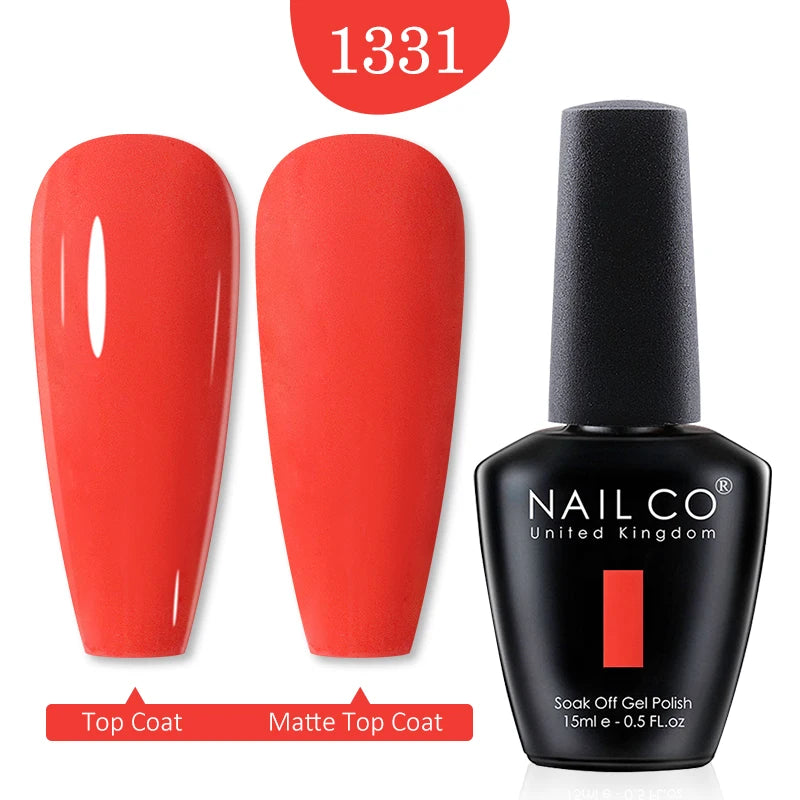NAILCO Gel Polish 15ml Red & Pink 2026 Style Nails, Soak-Off Gel Polish for Long-Lasting, Flawless, Transform Your Nails with NAILCO Gel Polish Shine, Slay & Stay Perfect! Trendy 2026 Colors,
