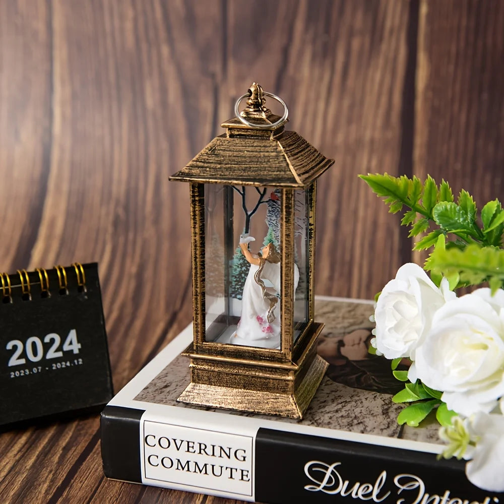 Christmas Little Night Lamp LED Lantern!, Perfect Holiday Lamp for Home & Garden!,✨ “Light Up Your Christmas Magic Indoor & Outdoor LED Lantern, Festive Little LED Night Lamp!