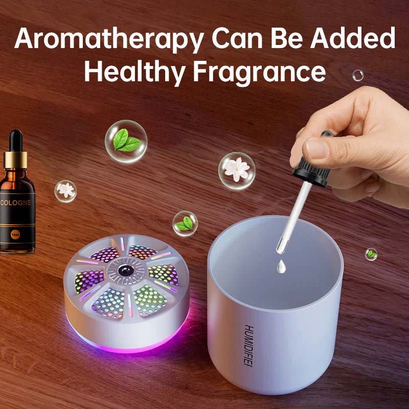 High Quality 2026 Car Mini Air Humidifier Auto Air Purifier Aromo Air Freshener with LED Light For Car Aroma Aromatherapy Diffuser Accessories