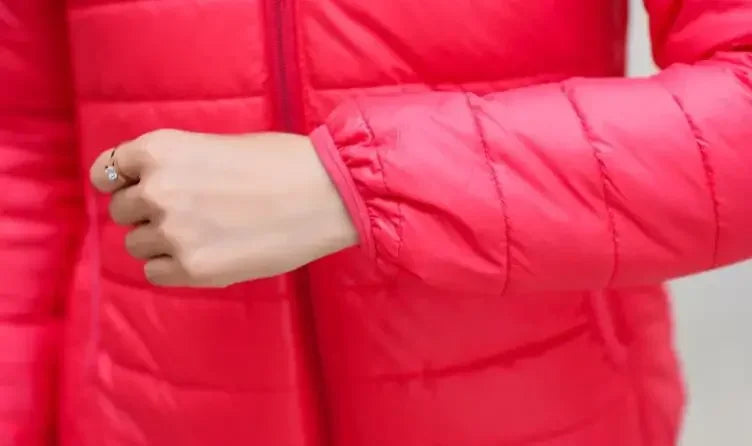 Jackets for Women Quilted Padded Lightweight Puffer Woman Coat Hoodie Short Yellow Thick Padding Feather Cropped Cute Modern Hot