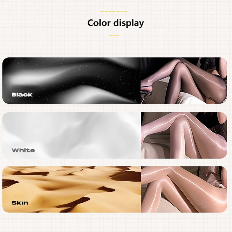 Premium High Fashion 2026 Quality Women's Leggings Aurora Socks Black Pantyhose Of Glossy Socks Pantyhose Horse Oil Socks Smooth And Shiny stockings