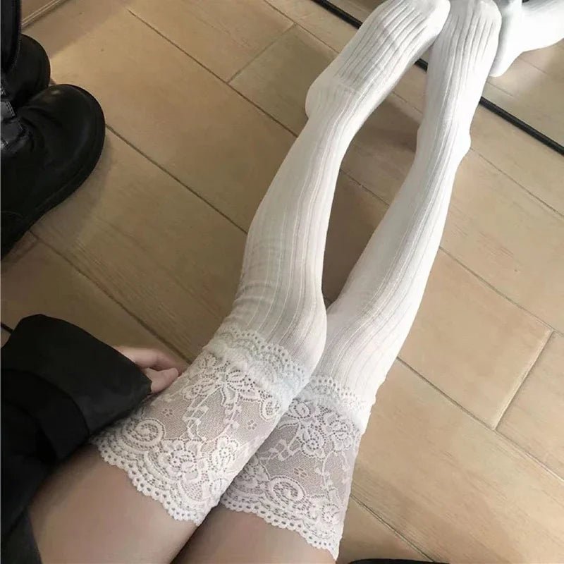 2026 Sexy Lace High Stockings That Redefine Confidence, Hot Girl Essential High-Quality Lace Stockings That Turn Every Look Into a Statement , Step Into Elegance Premium Lace Thigh Highs for That Glam, Trendy Look,