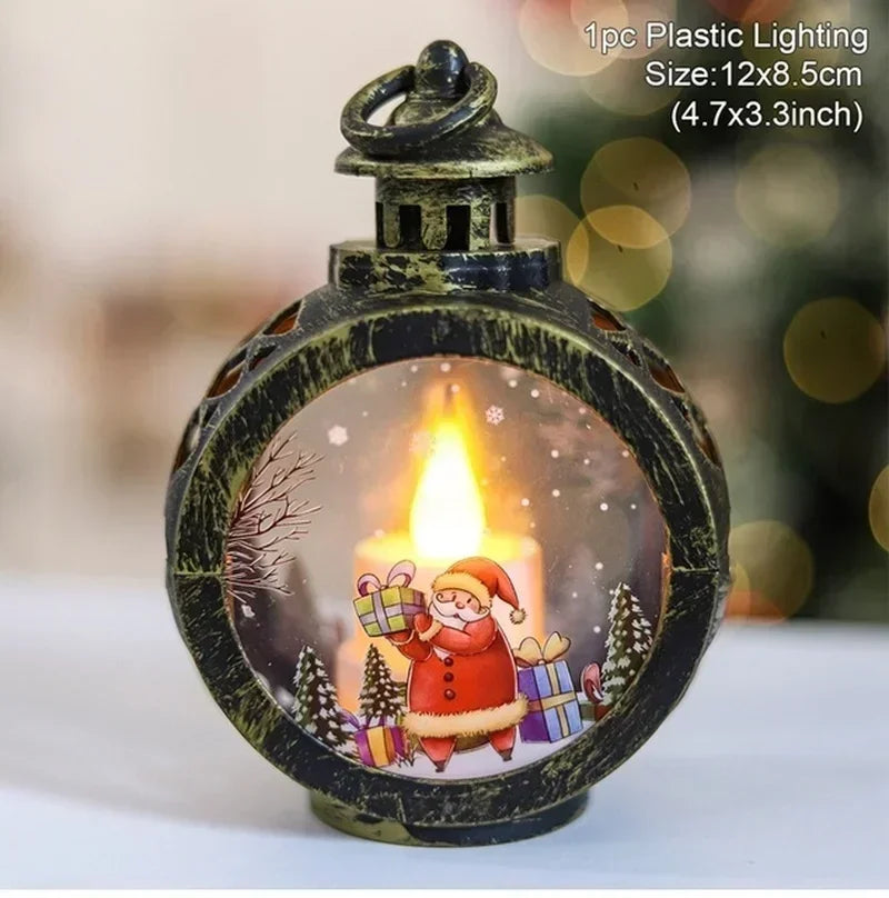 Bring Christmas Magic Home Lighted Snow Globe Lanterns That Sparkle & Glow! Tiny Snowfall, Big Holiday Joy LED Snow Globe Lantern for Christmas Cheer!