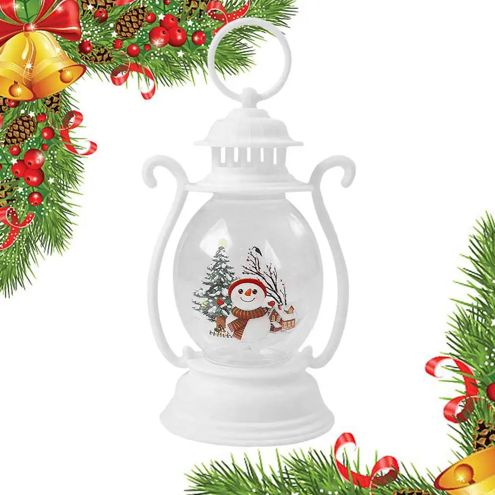 Bring the North Pole Home Adorable LED Snowman & Santa Lanterns for Pure Christmas Vibes! Let It Glow! Festive Christmas Lanterns with Santa & Snowman ,The Cutest Gift This Holiday! , Magical Christmas Lanterns That Light Up
