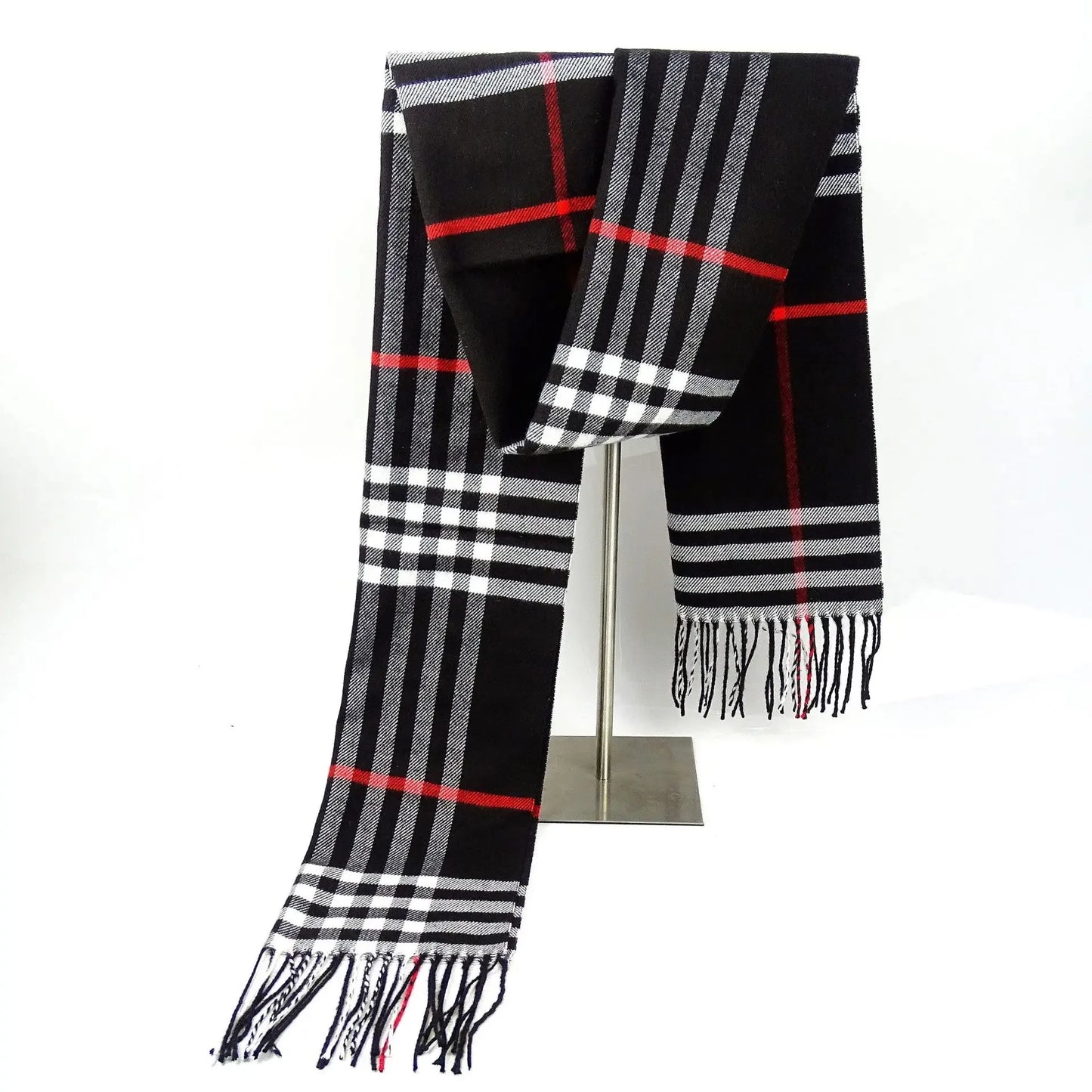 Luxury Cashmere Scarf Warm, Plush & Effortlessly Chic, Premium Plaid Cashmere Shawl for Men & Women Trendy