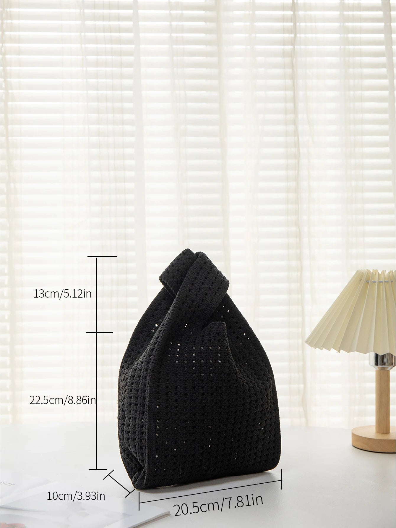 Handmade Knit Wrist Bag Cute, Trendy, Premium Mini Knot Tote Stylish, Colorful & Perfect for Daily Outings