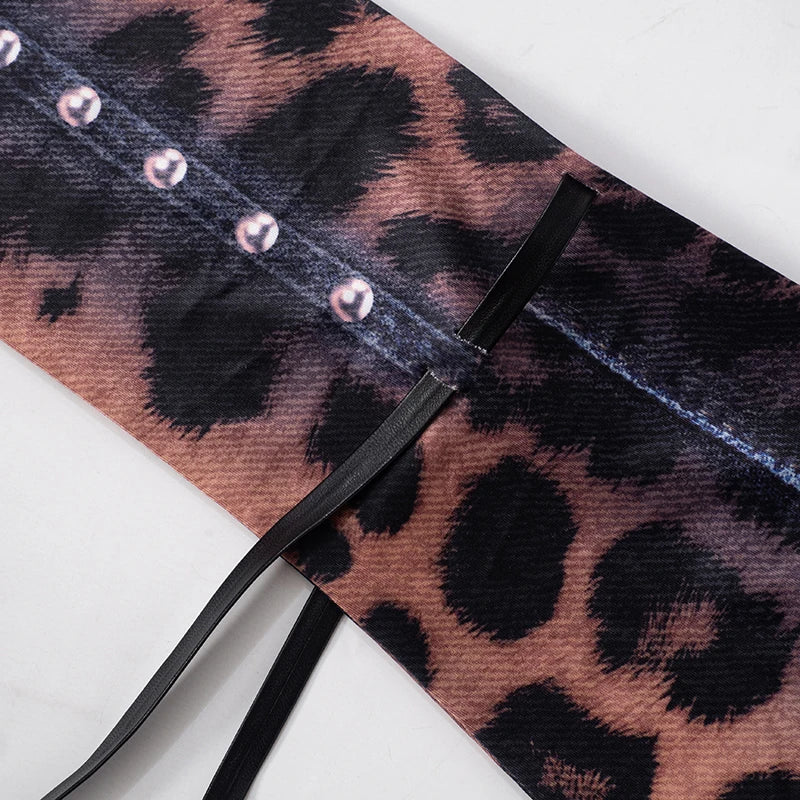 Leopard Print Mini Dress Flared 2026 Fashion , Sexy & Y2K Revival Energy, Premium Slim Fit Leopard Dress Chic, Confident & Party Ready