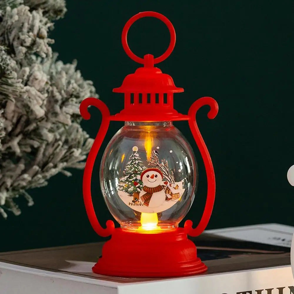Bring the North Pole Home Adorable LED Snowman & Santa Lanterns for Pure Christmas Vibes! Let It Glow! Festive Christmas Lanterns with Santa & Snowman ,The Cutest Gift This Holiday! , Magical Christmas Lanterns That Light Up