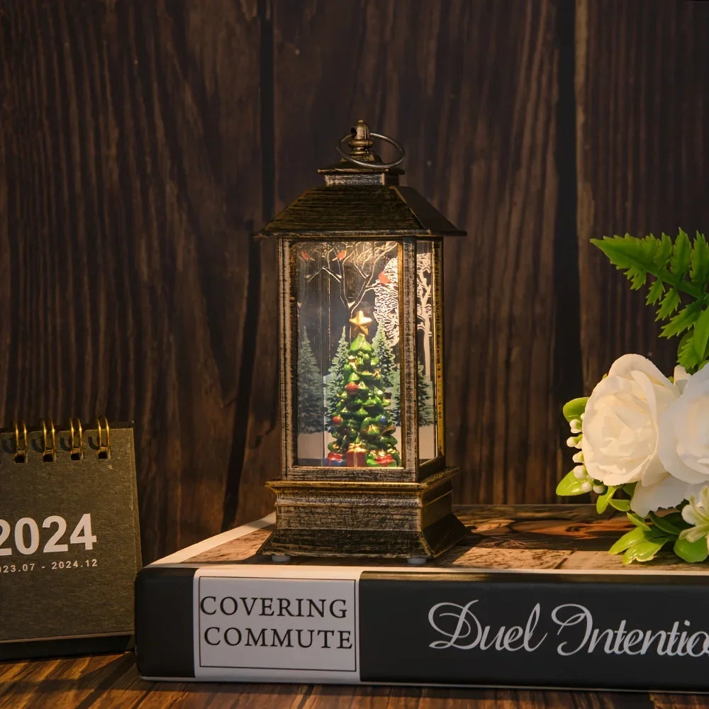 Christmas Little Night Lamp LED Lantern!, Perfect Holiday Lamp for Home & Garden!,✨ “Light Up Your Christmas Magic Indoor & Outdoor LED Lantern, Festive Little LED Night Lamp!