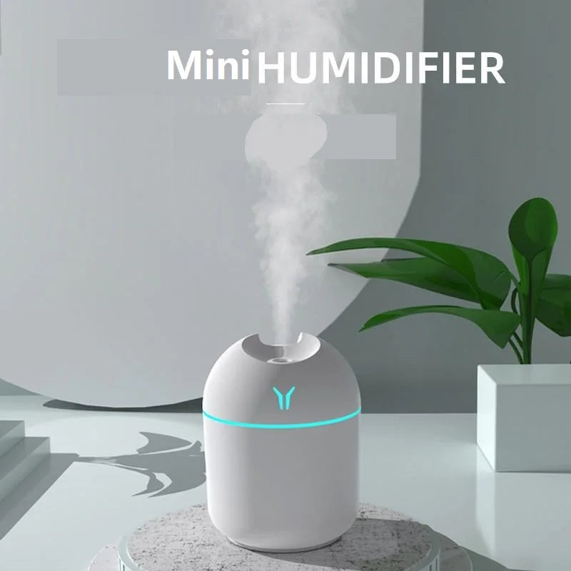 High Quality 2026 Edition Home car 250ML USB aromatherapy essential oil diffuser mini air humidifier ultrasonic mute fogger diffuser with LED lights