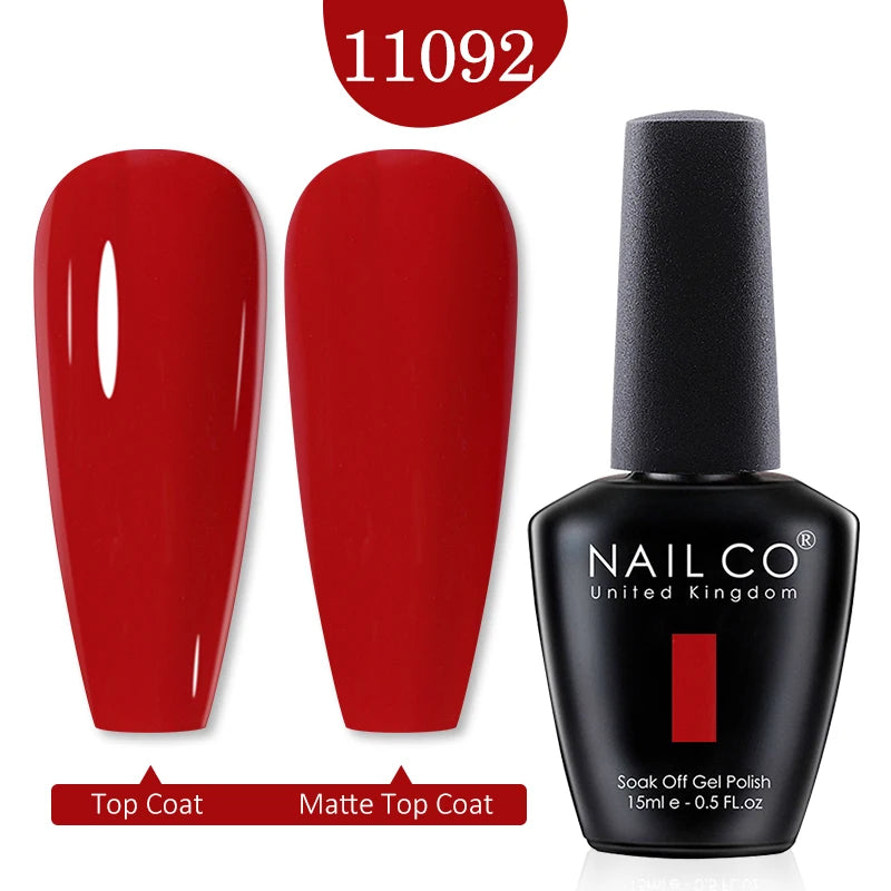 NAILCO Gel Polish 15ml Red & Pink 2026 Style Nails, Soak-Off Gel Polish for Long-Lasting, Flawless, Transform Your Nails with NAILCO Gel Polish Shine, Slay & Stay Perfect! Trendy 2026 Colors,