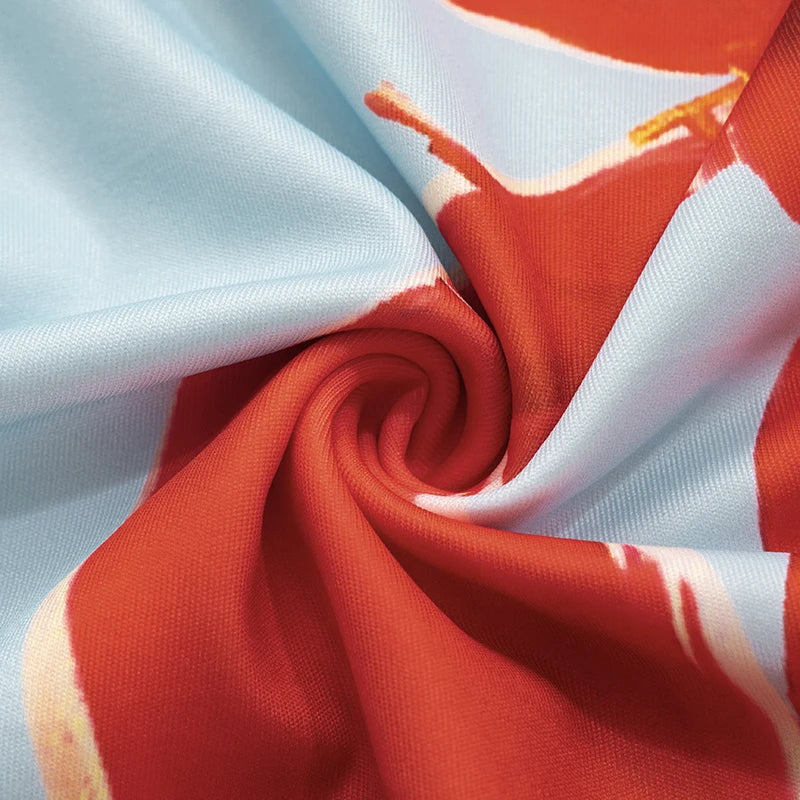 Premium Blue Strapless Dress with High Waist & Elegant Party Vibes, Sexy Strapless Floral Mini Dress Backless & Stunning, Strapless Floral Dress with High-Quality Fabric & Flawless Fit