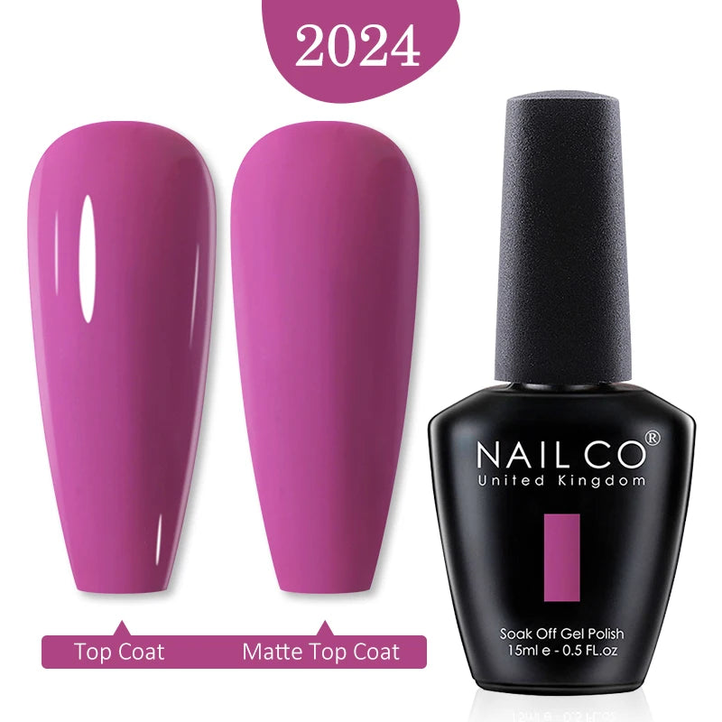 NAILCO Gel Polish 15ml Red & Pink 2026 Style Nails, Soak-Off Gel Polish for Long-Lasting, Flawless, Transform Your Nails with NAILCO Gel Polish Shine, Slay & Stay Perfect! Trendy 2026 Colors,