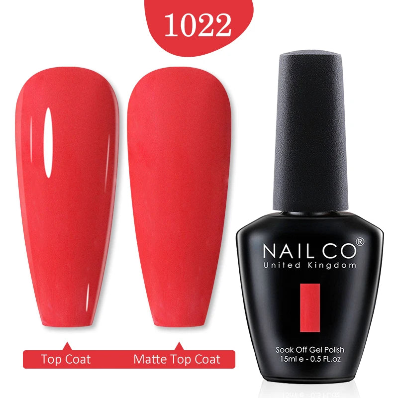 NAILCO Gel Polish 15ml Red & Pink 2026 Style Nails, Soak-Off Gel Polish for Long-Lasting, Flawless, Transform Your Nails with NAILCO Gel Polish Shine, Slay & Stay Perfect! Trendy 2026 Colors,