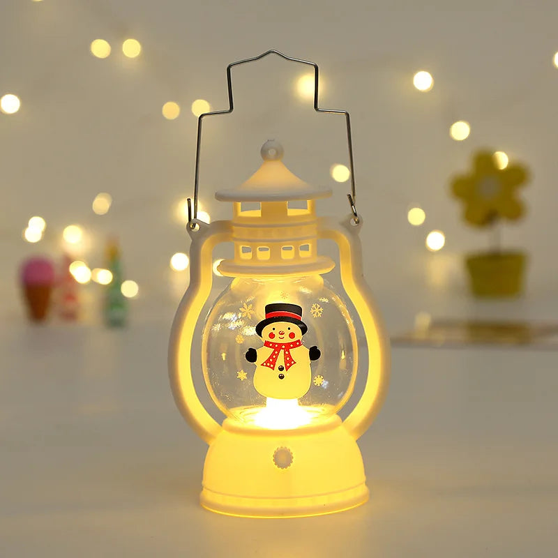 Bring the North Pole Home Adorable LED Snowman & Santa Lanterns for Pure Christmas Vibes! Let It Glow! Festive Christmas Lanterns with Santa & Snowman ,The Cutest Gift This Holiday! , Magical Christmas Lanterns That Light Up