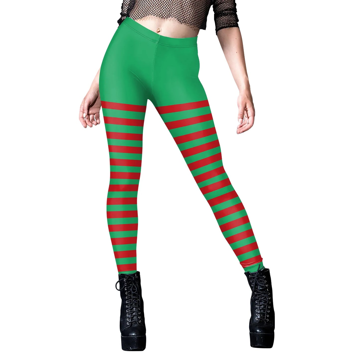 Sexy Christmas Elf Leggings for Women!, Stretchy, Cute & Holiday Ready  You’re My Secret Leggings, Festive Gym & Lounge Wear Women’s Christmas Elf Pants