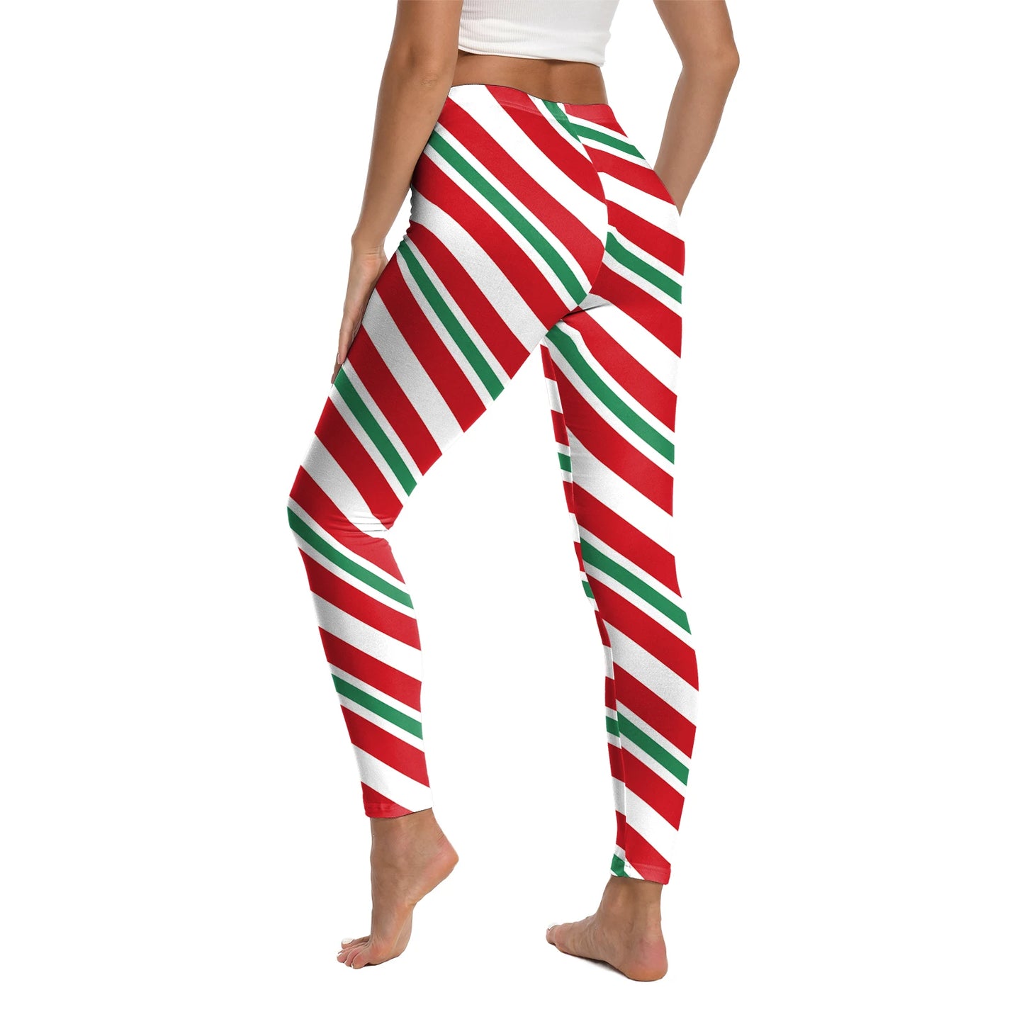 High Quality Festive Snowflake & Elk Print Leggings!, Festive & Fierce Elk Snowflake Christmas Leggings 2025, Christmas Party-Perfect Leggings Cozy, Chic & Figure-Flattering