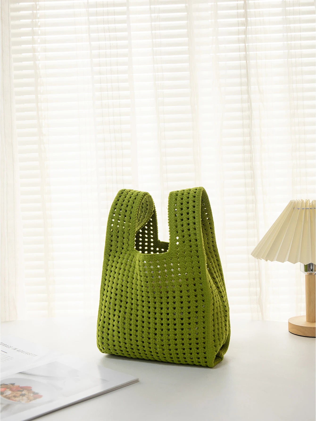 Handmade Knit Wrist Bag Cute, Trendy, Premium Mini Knot Tote Stylish, Colorful & Perfect for Daily Outings