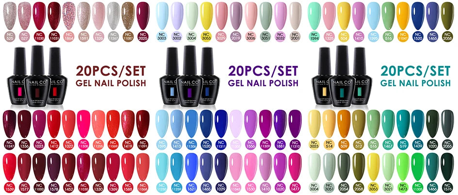 NAILCO Gel Polish 15ml Red & Pink 2026 Style Nails, Soak-Off Gel Polish for Long-Lasting, Flawless, Transform Your Nails with NAILCO Gel Polish Shine, Slay & Stay Perfect! Trendy 2026 Colors,