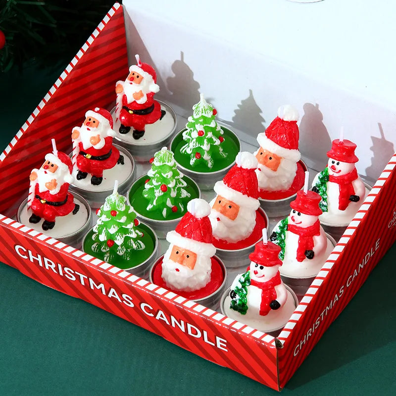 Festive Christmas Candle Set!, Romantic & Cozy Christmas Vibes Santa, Snowman & Tree Candles!, Celebrate in Style, Festive Ambiance Made Easy Charming Christmas Candle Collection!