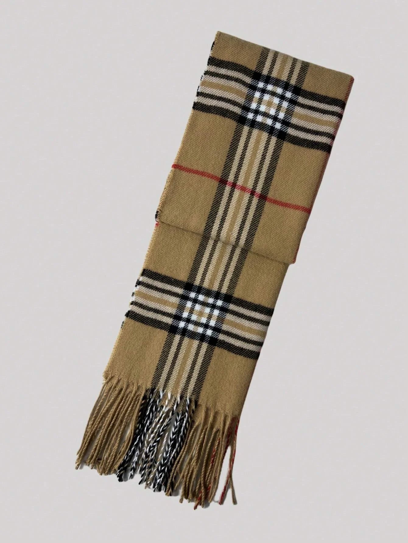 Luxury Cashmere Scarf Warm, Plush & Effortlessly Chic, Premium Plaid Cashmere Shawl for Men & Women Trendy
