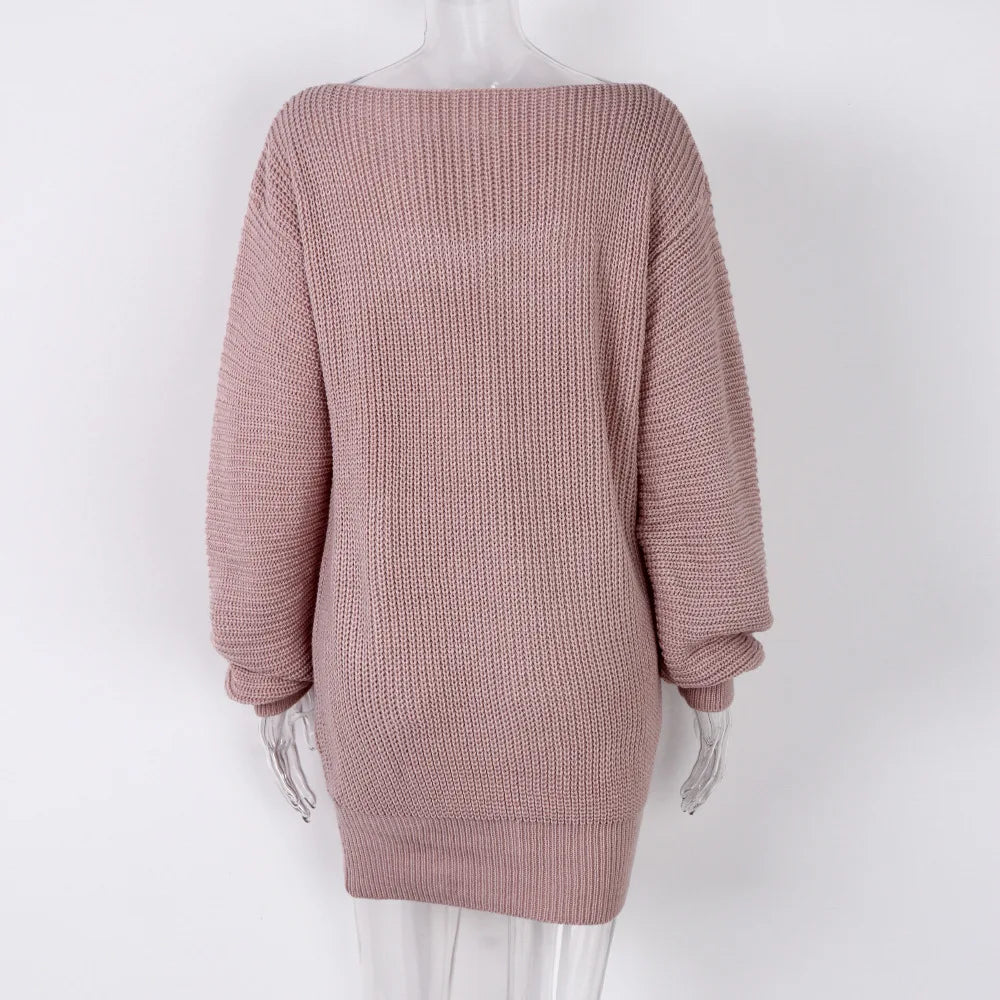 Premium Loose Knit Dress That Defines 2026 Comfort Fashion, Off Shoulder Knitted Sweater Dress Casual, Classy & Irresistibly Sexy, It Girl Essential Knitted Dress That Blends Warmth, Style & Pure Elegance