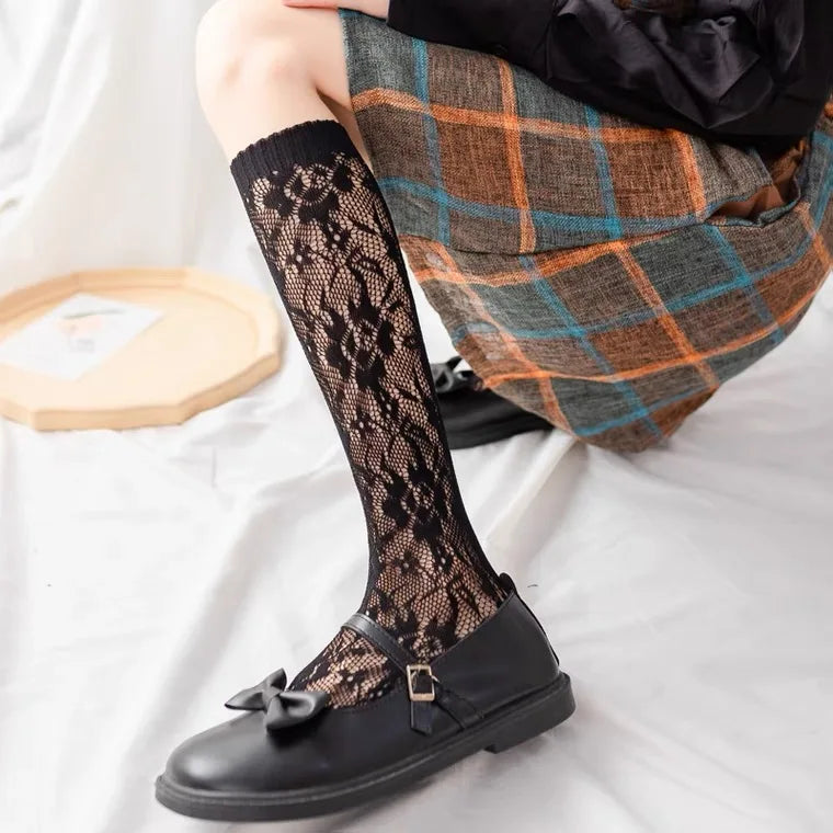 Luxury Lace Socks That Make Every Outfit Look Adorable & Classy, 2026 Must Have! Trendy Lace Tube Socks for That Perfect Sweet Girl Aesthetic, Step Into Kawaii Elegance Soft Lace Calf Socks Every Girl is Obsessed With