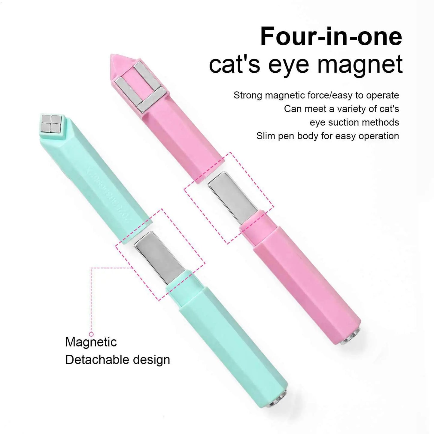Nail Magnet Kit Create Stunning Cat’s Eye Gel Nails 2026 Style!, Magnetic Nail Art Made Easy Trendy & Instagram-Ready for 2026!, Create Stunning 3D Cat’s Eye Effects Compact Magnet for Perfect Nails