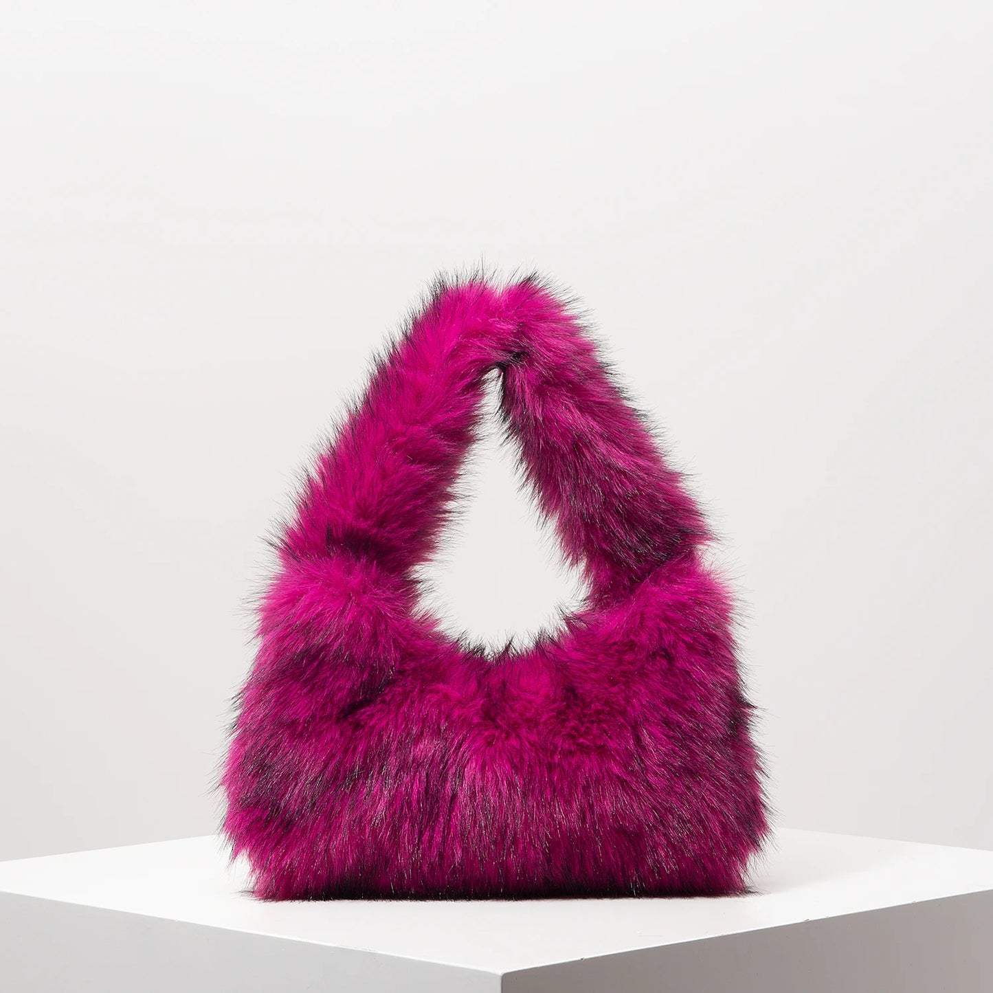 Premium Plush 2026  Hobo Handbag Sexy, Trendy & Perfect for Vacation or Daily Glam , Fuzz Shoulder Bag High-Quality, Cute & Dopamine-Style Chic