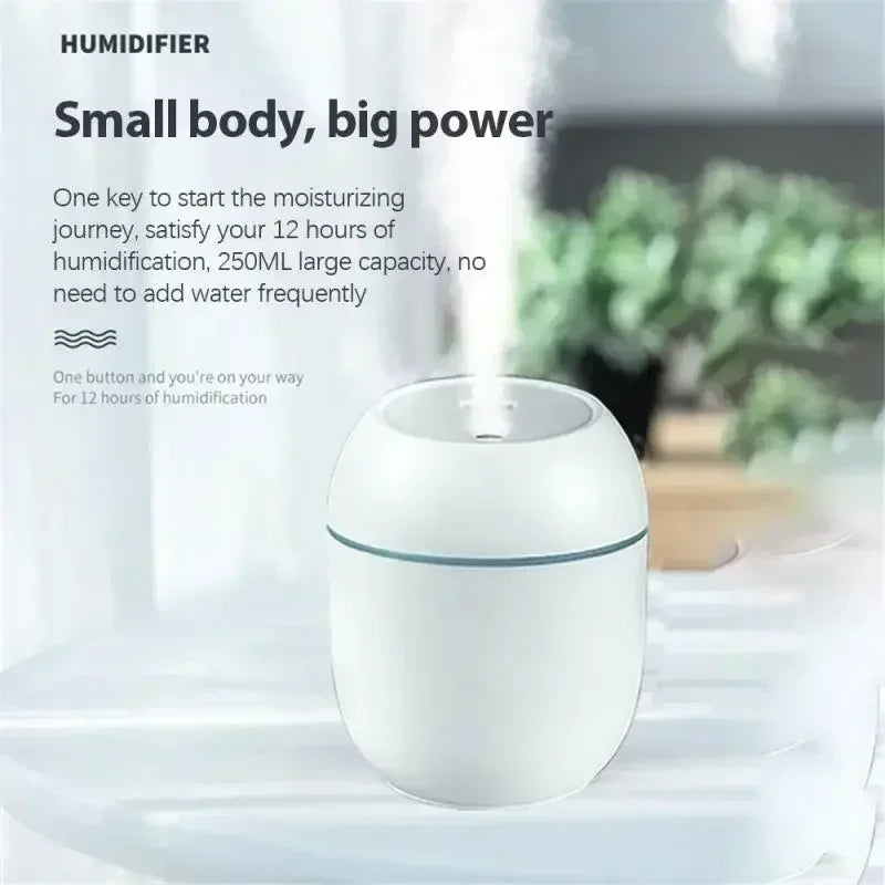 Brand New 2026 EDITION Large Capacity Small Portable Humidifier For Office Car Usb Portable Air Humidifier Diffuser Home Bedroom Humidifier