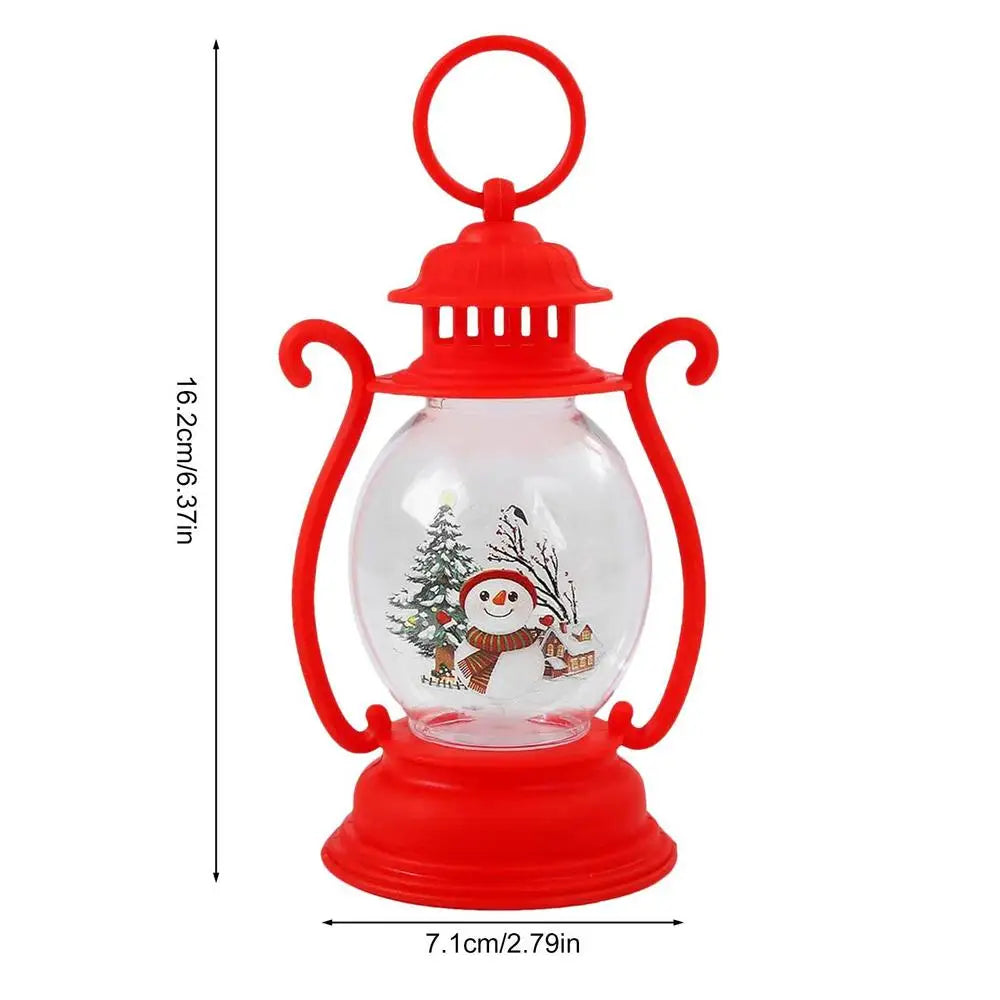 Bring the North Pole Home Adorable LED Snowman & Santa Lanterns for Pure Christmas Vibes! Let It Glow! Festive Christmas Lanterns with Santa & Snowman ,The Cutest Gift This Holiday! , Magical Christmas Lanterns That Light Up