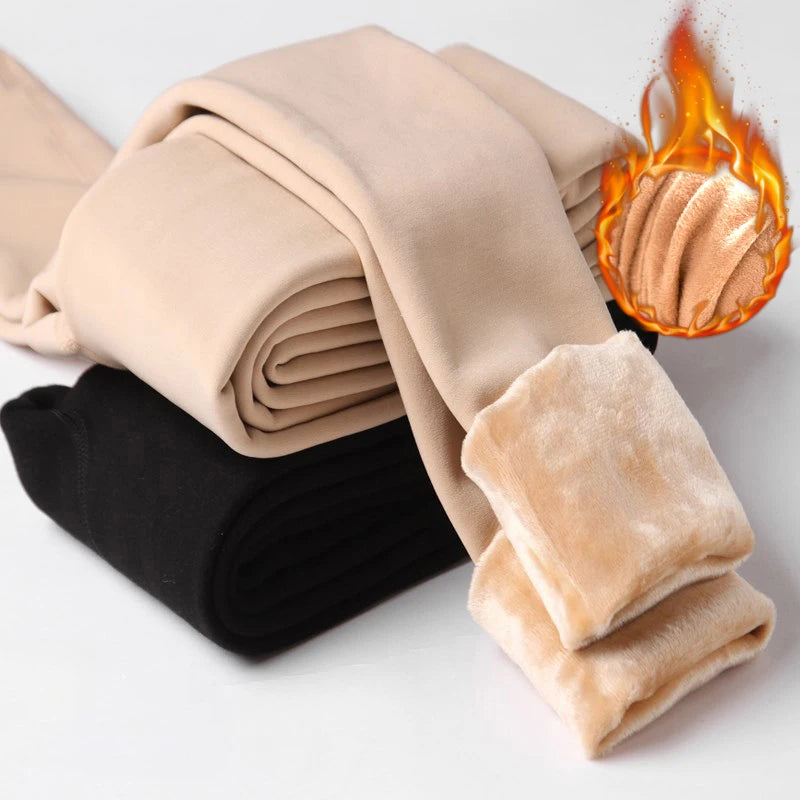 High Quality 2026 Edition Winter Warm Tights Women Pantyhose High Waist Thick Thermal Stockings Fleece Velvet Insulated Sock Pant Fake Translucent Legging