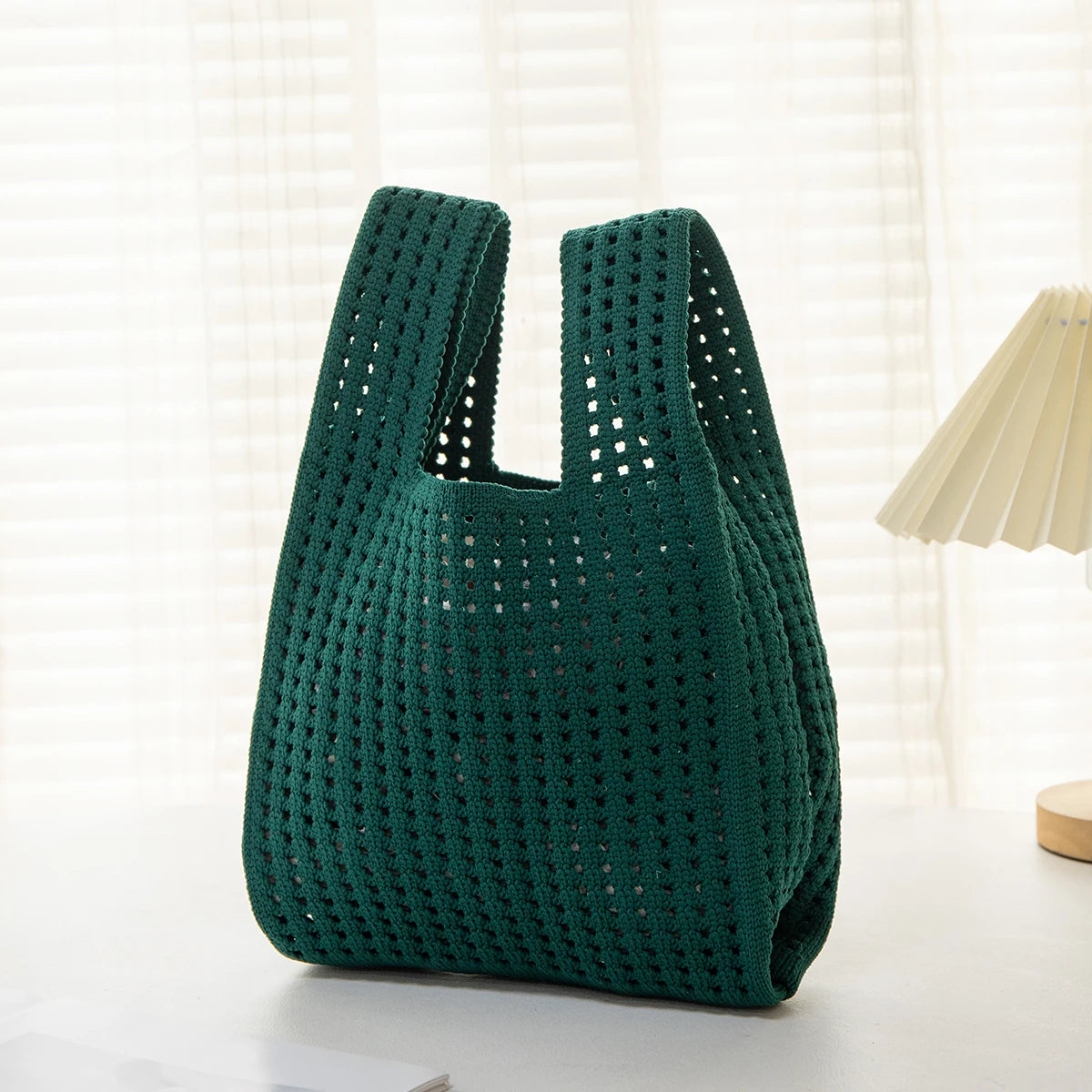 Handmade Knit Wrist Bag Cute, Trendy, Premium Mini Knot Tote Stylish, Colorful & Perfect for Daily Outings