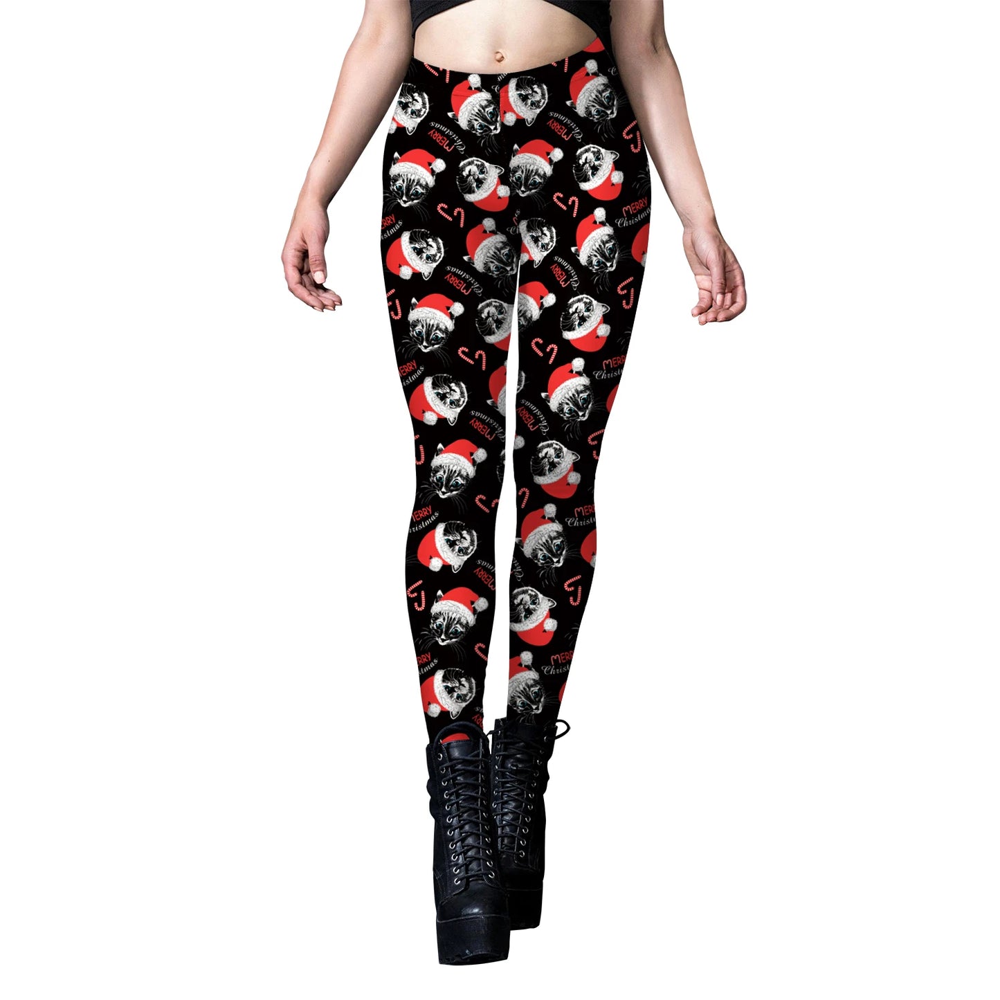 VIP FASHION Quality 2026 Edition Women Cosplay Xmas Belt 3D Print Gifts Leggings Christmas Snowflake Pattern Stretchy Skinny Workout Pants