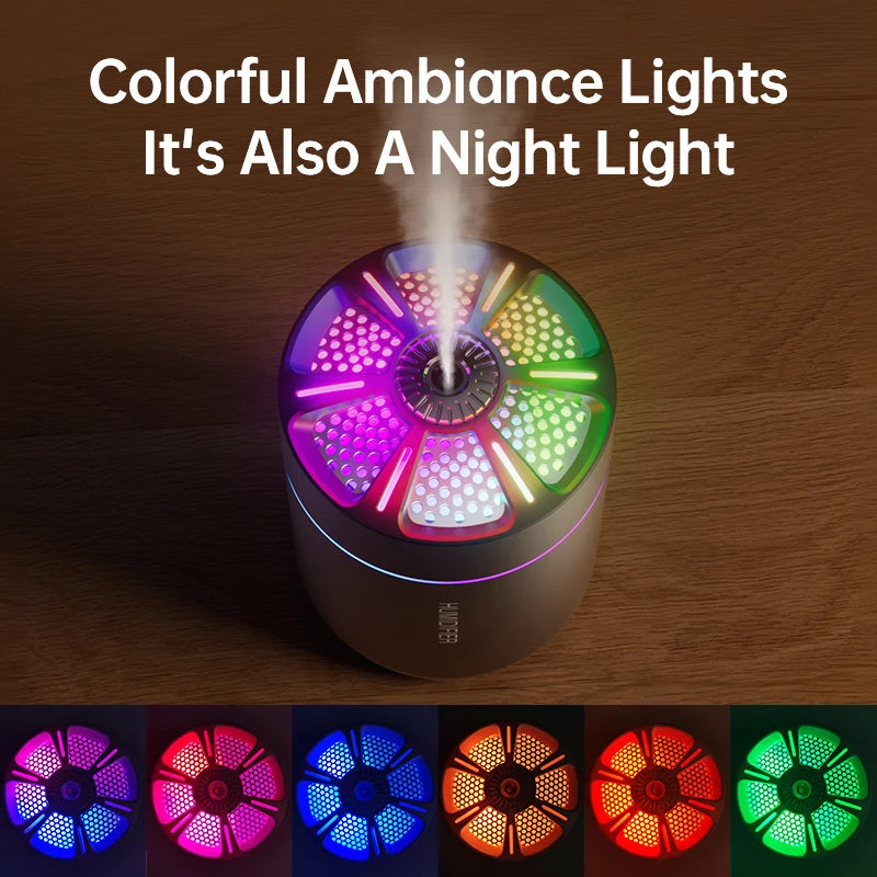 High Quality 2026 Edition Mini Car Air Humidifier USB Electric Aroma Diffuser Essential Oil Purifier Aromatherapy Mist Maker Lights in Car Home Bedroom