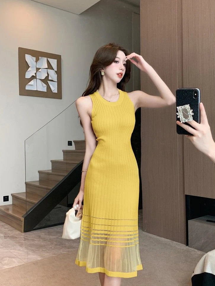 Boho Glam 2026 Sleeveless Crochet Midi Dress for Trendy Women Who Love Comfort & Style Luxe Sexy Crochet Knitted Midi Dress Breathable, Premium & Effortlessly Chic