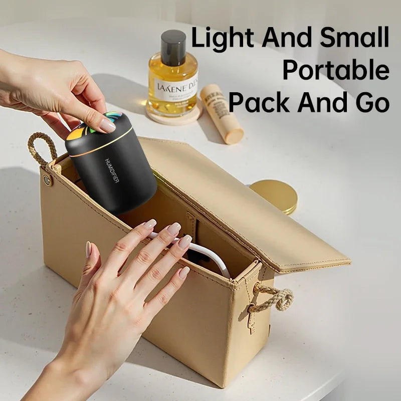 High Quality 2026 Edition 180ML Car Mini Aroma Diffuser Perfume Air Humidifier Essential Oil Purifier Aromatherapy Color Lights For Car Home Bedroom