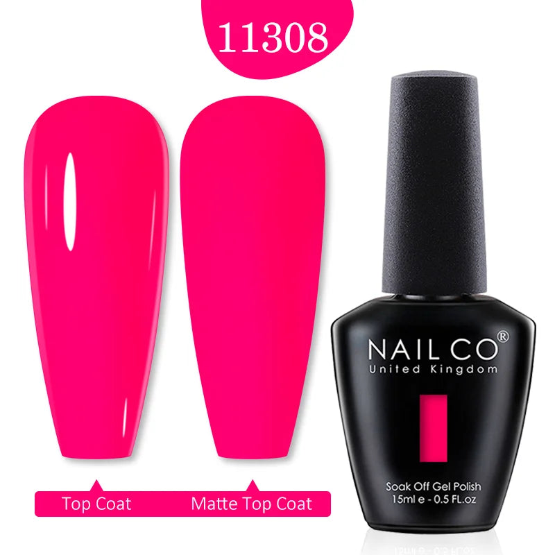 NAILCO Gel Polish 15ml Red & Pink 2026 Style Nails, Soak-Off Gel Polish for Long-Lasting, Flawless, Transform Your Nails with NAILCO Gel Polish Shine, Slay & Stay Perfect! Trendy 2026 Colors,