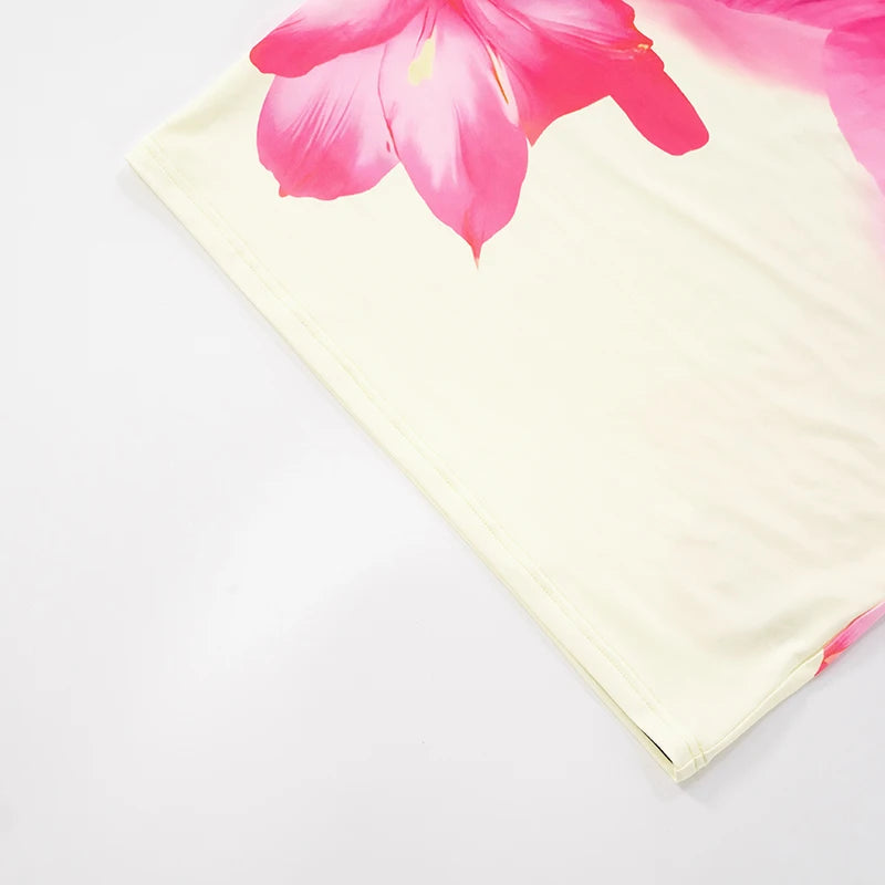 CUTENOVA 2026 Premium Floral Dress Beach Goddess Meets City Glam, Strapless Backless Mini Dress Sexy, Elegant & Effortlessly Chic , Strapless Floral Mini That Defines 2026 Vacation Fashion