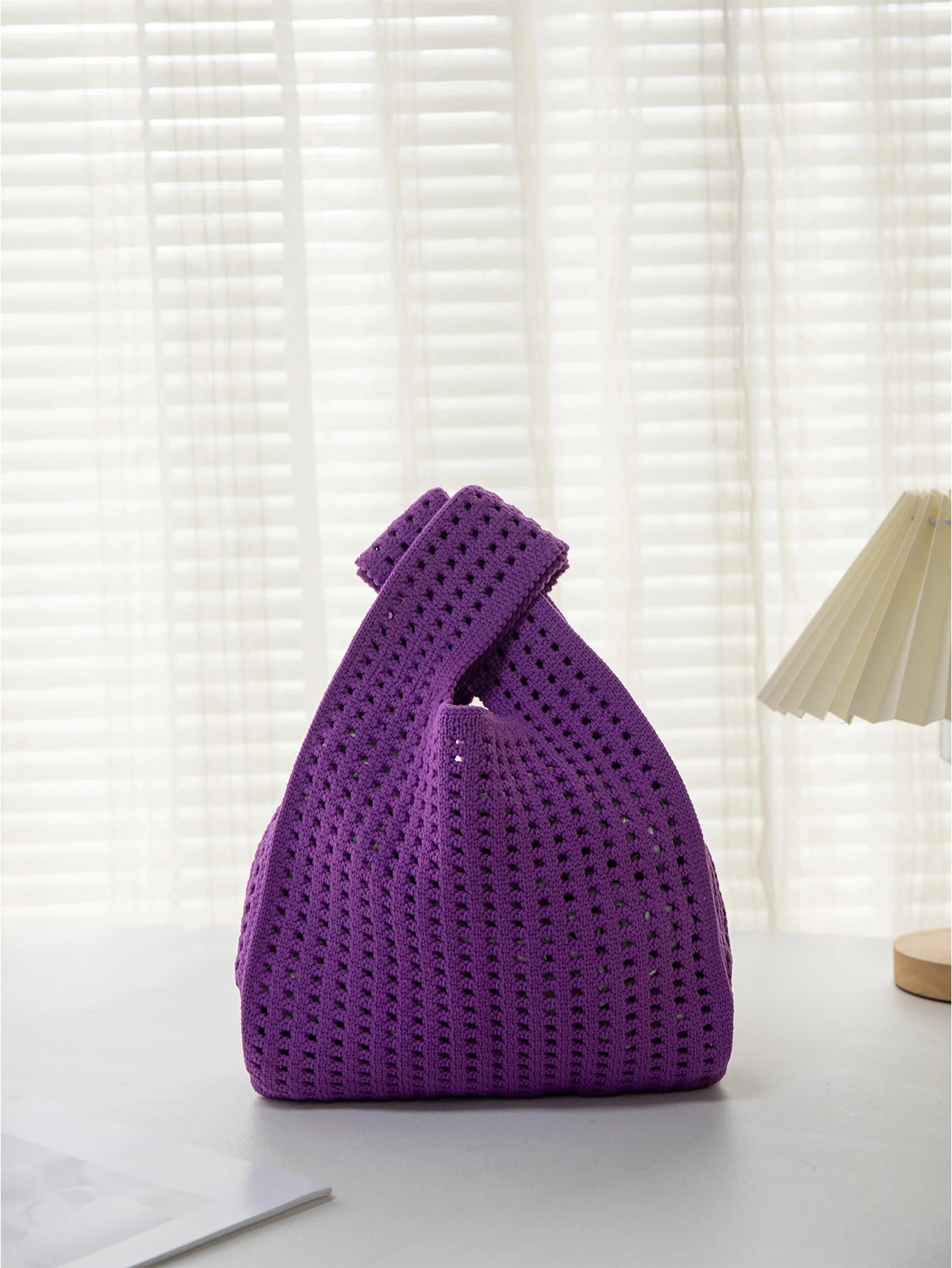 Handmade Knit Wrist Bag Cute, Trendy, Premium Mini Knot Tote Stylish, Colorful & Perfect for Daily Outings