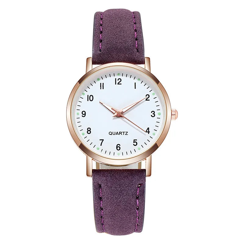 Luxury Leather Quartz Watch for Women Elegant 2026 Backlight Wristwatch Trendy, Durable & Must-Have Accessory , Premium Women’s Fashion Watch Look Luxurious, Feel Confident, Get Compliments