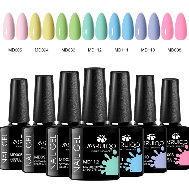 Create Stunning 2026 Nail Art 7 Colors, Endless Style Possibilities, 7pc Gel Polish Set for Long Lasting DIY Manicures!, Salon Perfect Nails Anywhere 7pc Gel Polish Set for DIY Nail Magic